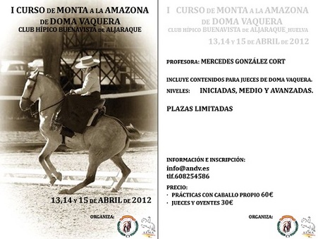 I Curso de Monta a la Amazona de Doma Vaquera