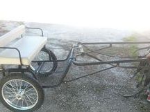 Carrito para pony y silla de montar