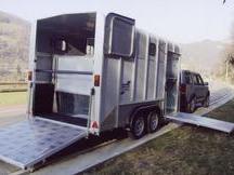 remolque de caballo de aluminio