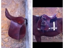 Montura de salto marrón en venta