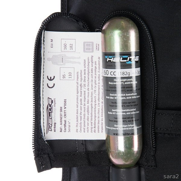  Chaleco Protector con Airbag Helite Airnest negro