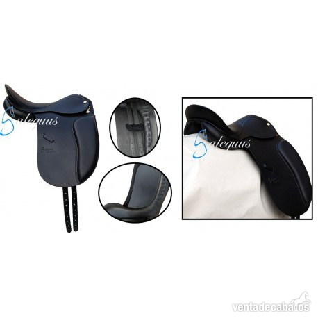 SILLA INGLESA DOMA GALEQUUS 1202M 17".NEGRA in 