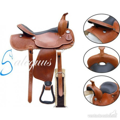 SILLA WESTERN GALEQUUS NEVADA 16" AVELLANA in 