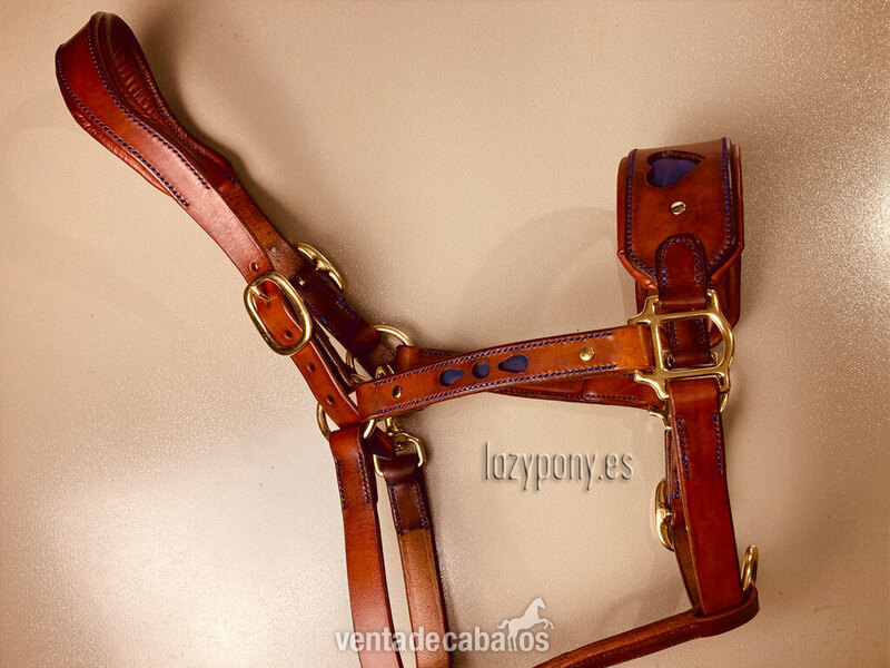  Anatomic leather halter Heart Lazypony