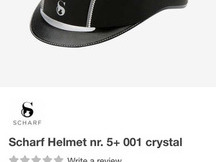 Casco equitación marca Scharf.