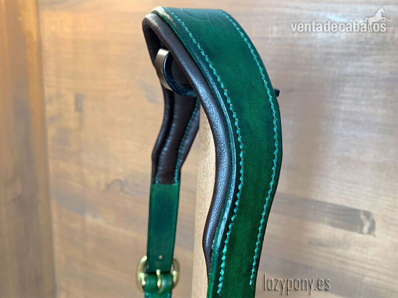 Artículos de hípica - Anatomic leather horse halter Lazypony