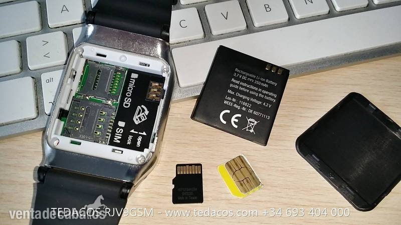 Reloj Móvil Teléfono de Pulsera GSM Libre Operador Bluetooth MicroSIM 