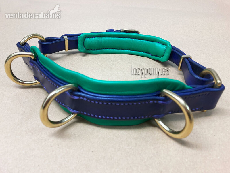 Leather noseband with rings Lazypony in 