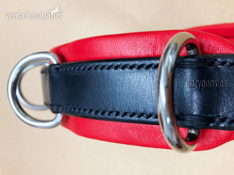 Leather noseband with rings Lazypony