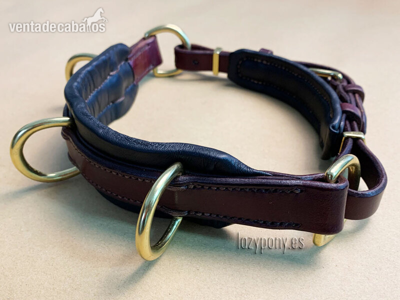 Leather noseband with rings Lazypony 