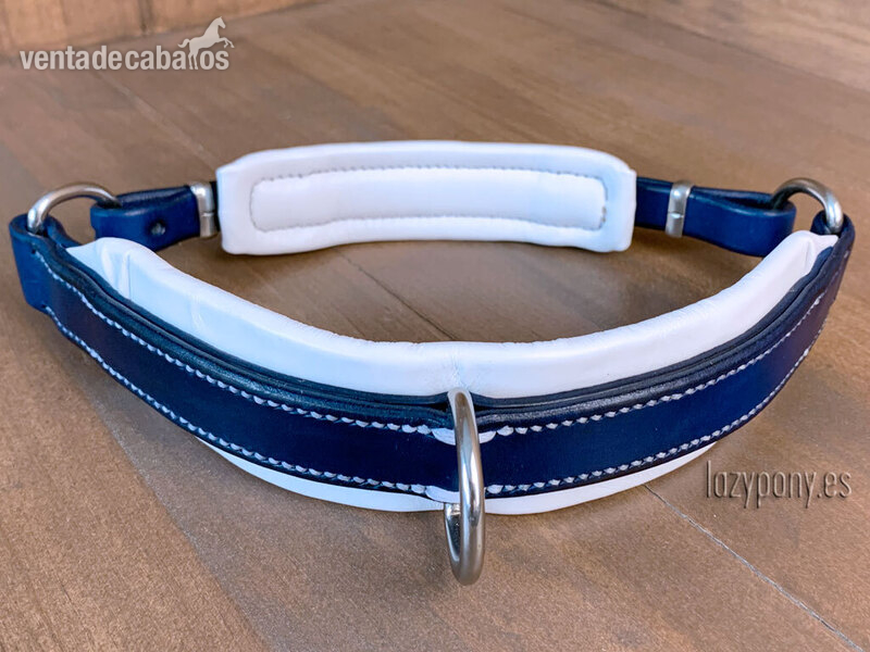 Artículos de hípica - Leather noseband with rings Lazypony in 