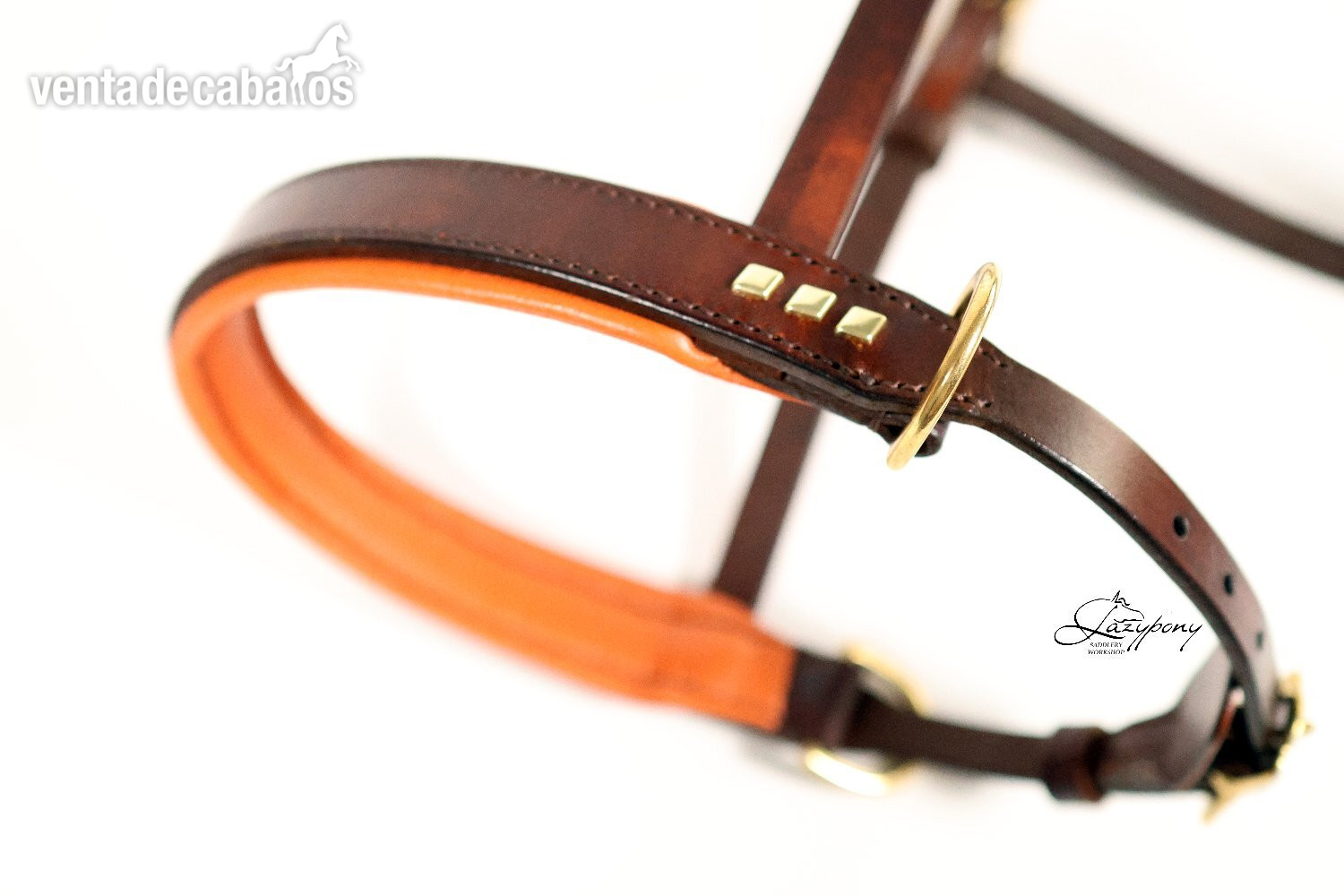 Cabezada sidepull clásica Lazypony / Leather sidepull bitless Lazypony - Artículos de hípica in 