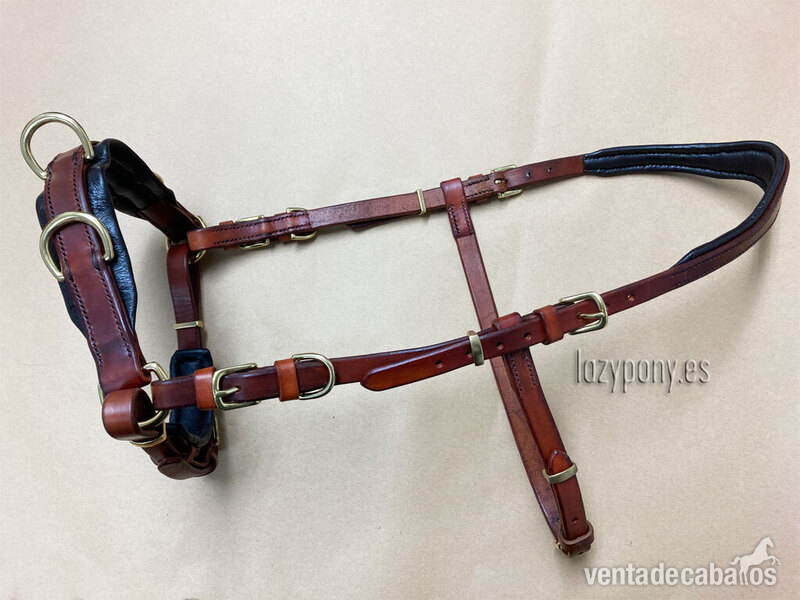 Cabezada serreta Lazypony\ Handmade leather cavesson Lazypony - Artículos de hípica