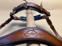 Cabezada serreta Lazypony\ Handmade leather cavesson Lazypony