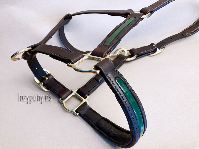 Patent leather halter Lazypony, cabezada de cuarda, custom headstall - Artículos de hípica in 