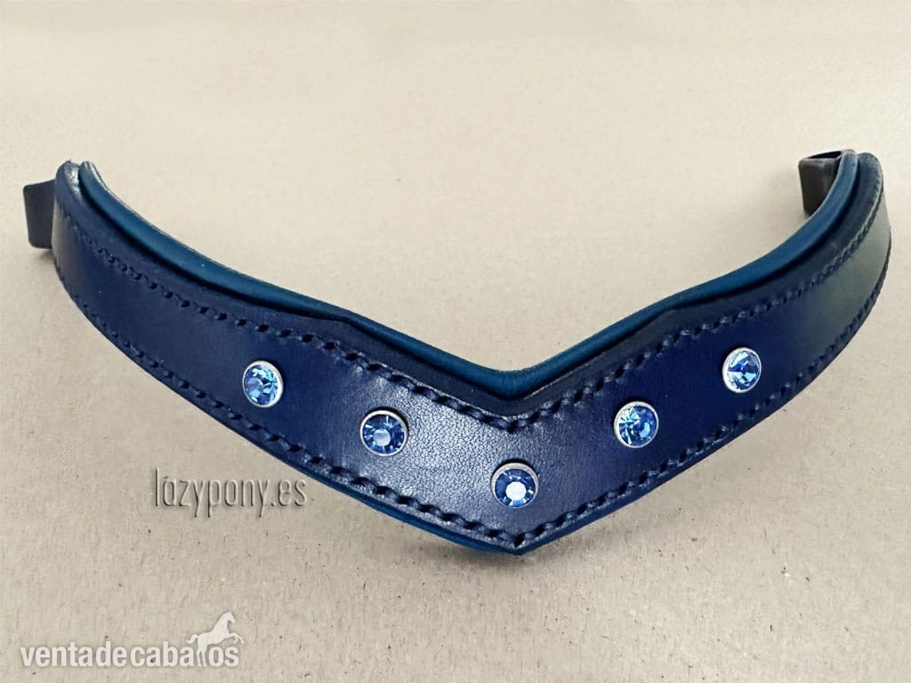 Frontalera Diadem Lazypony en forma de V, Cristal V-shaped browband - Artículos de hípica