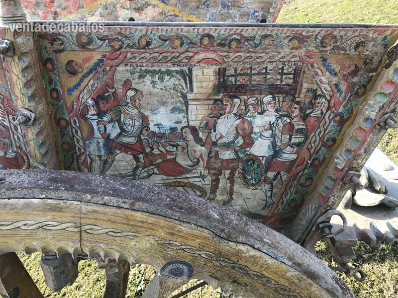 Carreta Napolitana Antigua policromada 