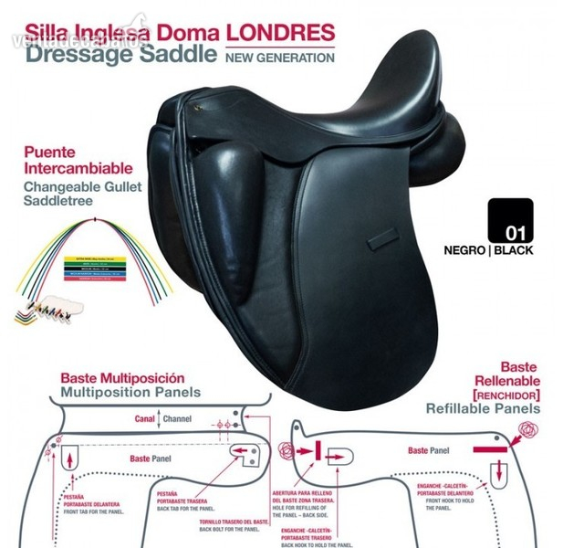Silla de Doma Zaldi Londres 17" in 