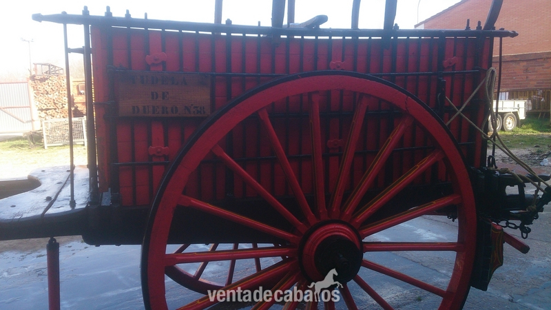 carro antiguoCarro en perfecto estado con todos sus aperos , menos lona . matriculado en Tudela de Duero mejor ver esta perfecto. precio negociable . teléfono y whassap  in 