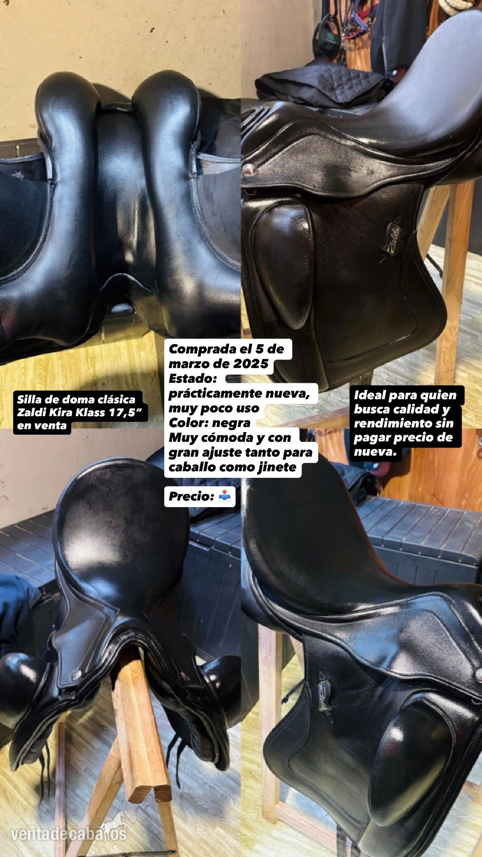 Excelente silla de doma Zaldi Kira Klass in 