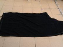Manta de vellón - negra - 145cm