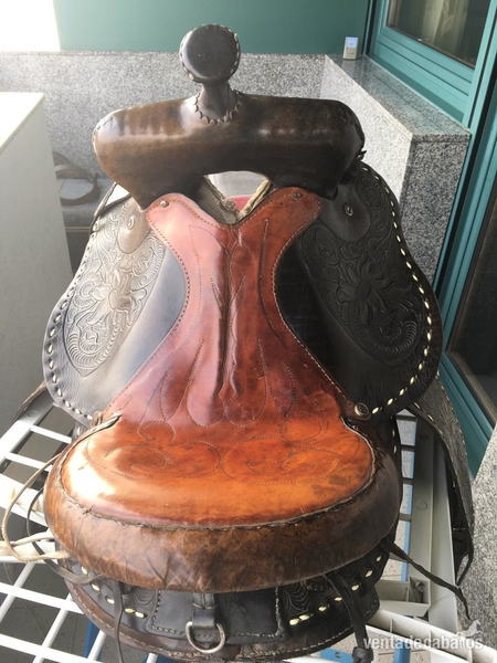 SILLA DE MONTAR LUDOMAR WESTERN REPUJADA in 