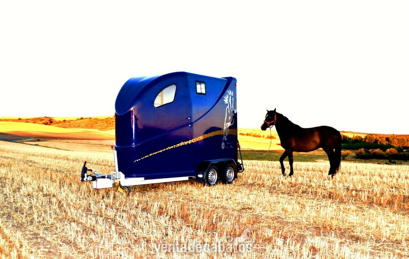 Remolque de caballos fibra y aluminio - Remolques de caballos