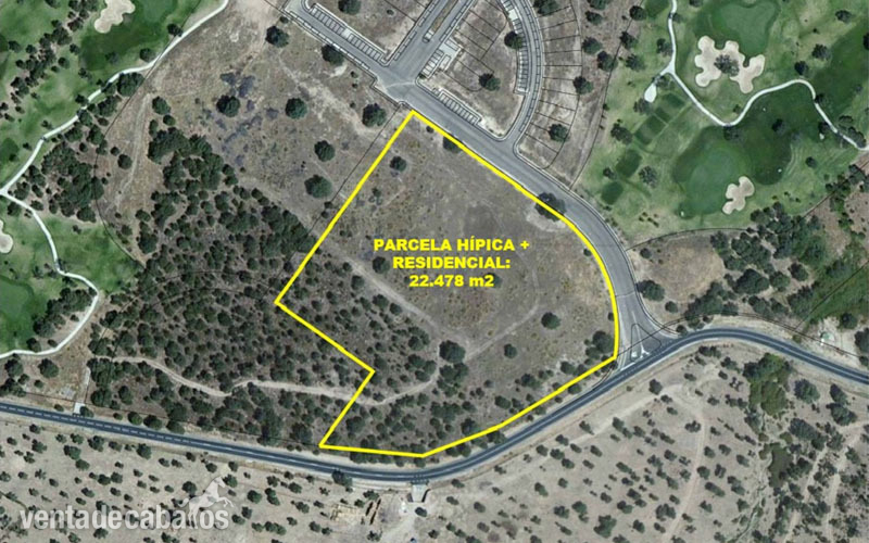 Se vende finca de 2,25 has. dentro del Campo de Golf (18 hoyos) de Escalona (Toledo) a 60 km. de Madrid-Capital. Ideal para actividad hípica compatible con gran vivienda unifamiliar o para la construcción de aphartotel con bungalow (26 unidades aprox.).