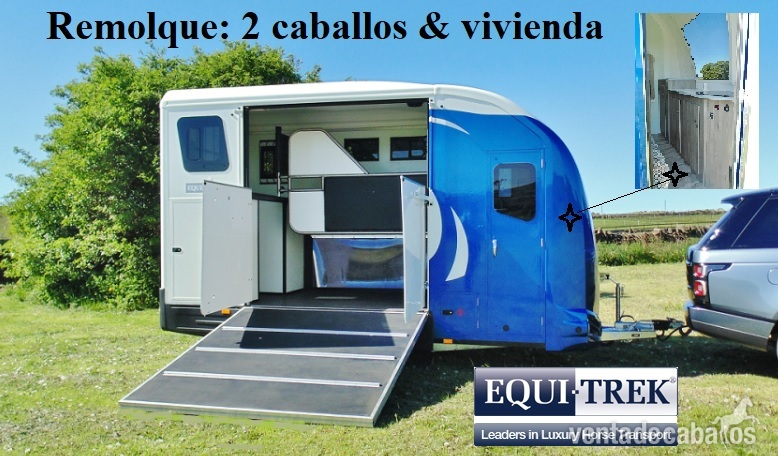 Remolques de caballos - Remolque EQUITREK CARGA LATERAL con VIVIENDA o con  GUADARNES amplio. in 