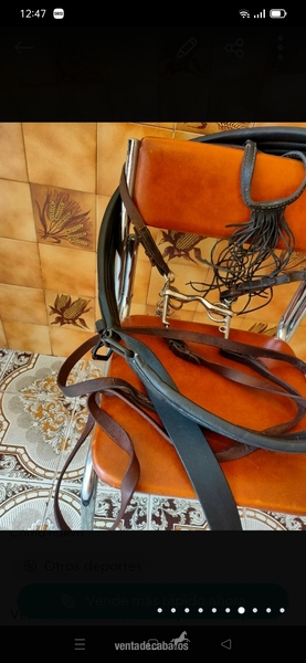 Sillas de montar - Silla de montar vaquera, cincha y cabezal