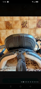 Silla de montar vaquera, cincha y cabezal