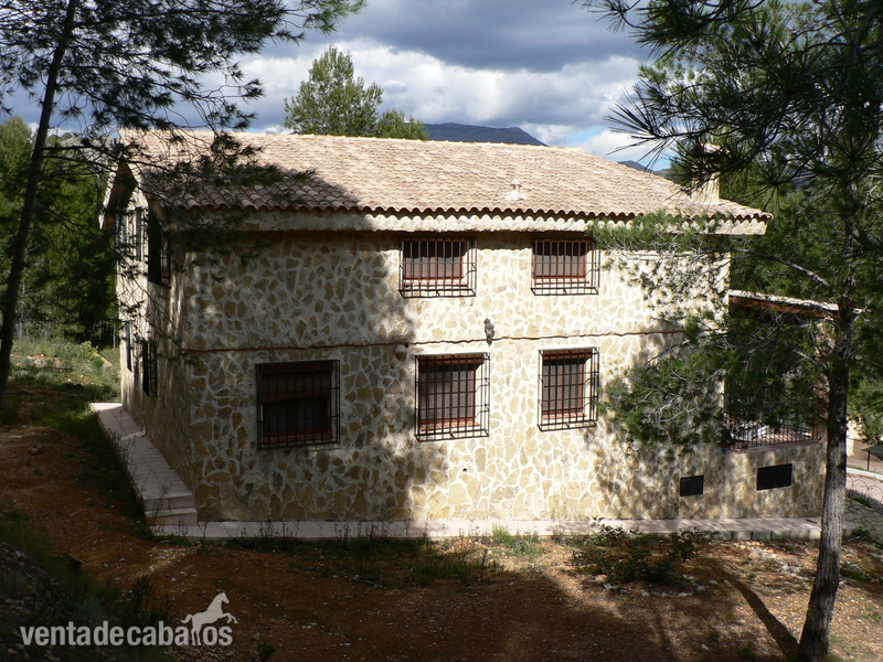 Casa de campo con dos casas pareadas. Finca de 11.700 m2. 4 baños. Vistas a la montaña. Parking y garaje. En Polop.