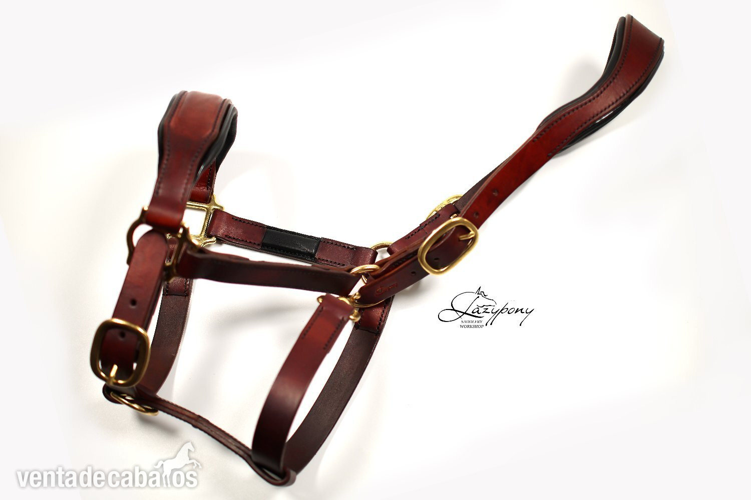 Cabezada de сuadra de cuero premium Classic Lazypony/ Patent leather premium halter Lazypony